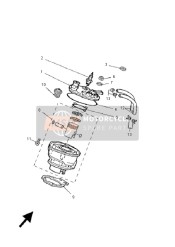 5WXWE13A1000, Cilinder Met Zuiger Kit, Yamaha, 2